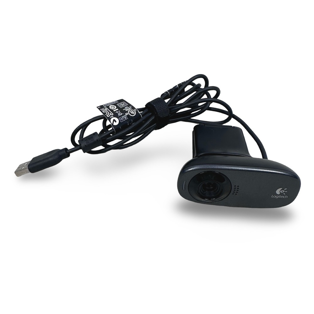 Logitech V-U0015 USB Webcam Black Gray Video Camera 860-000259 Built-in Mic